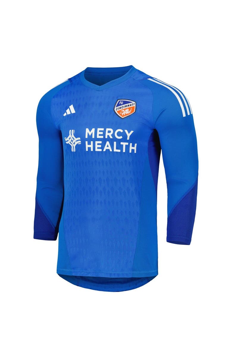 adidas Men's adidas Blue FC Cincinnati 2023 Goalkeeper Long Sleeve Replica Jersey, Alternate, color, 