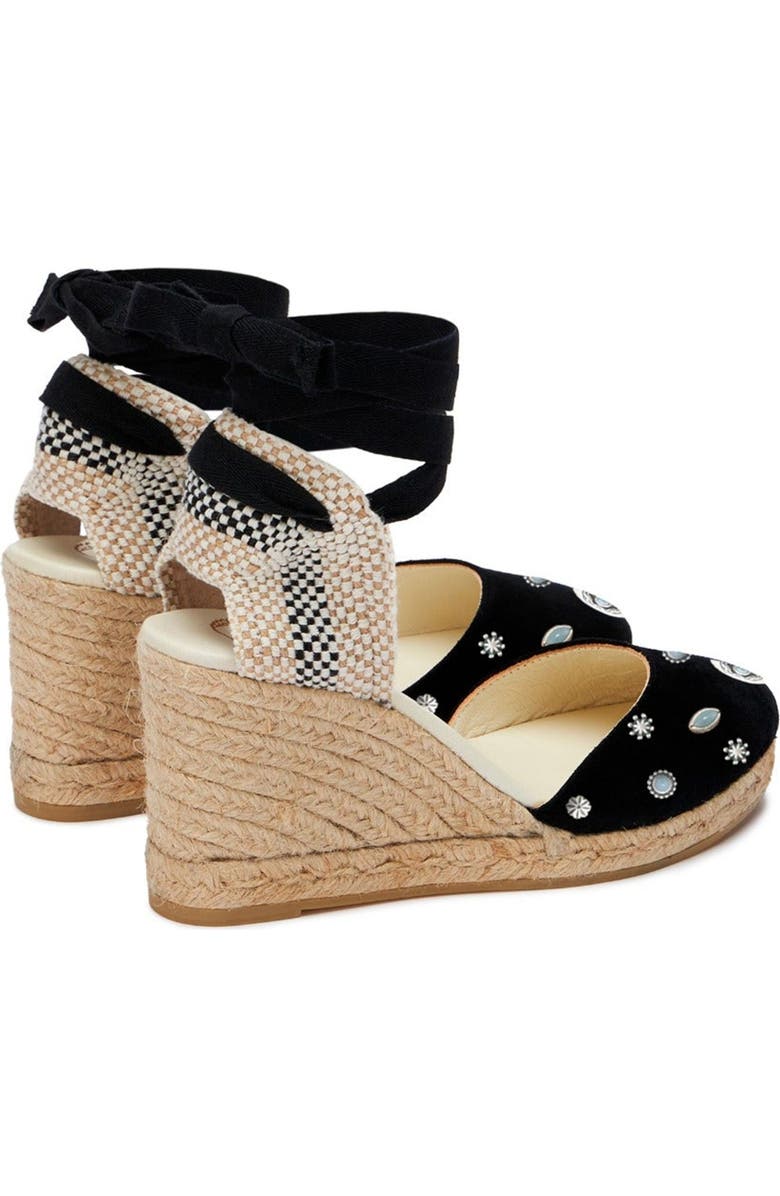 Fortela Wedge Espadrilles, Alternate, color, Black