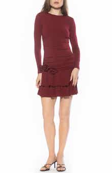 Pluto Rosette Long Sleeve Dress