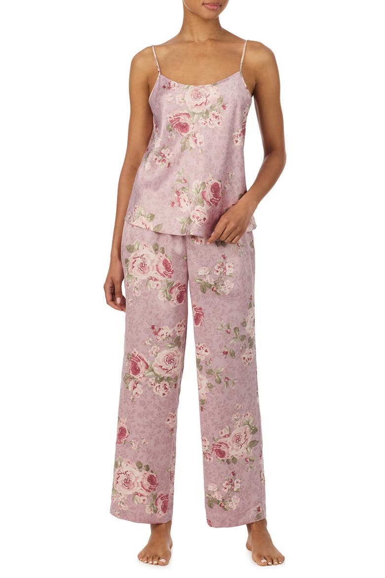 Floral Camisole Pajamas, Main, color, MAUVE PRINT