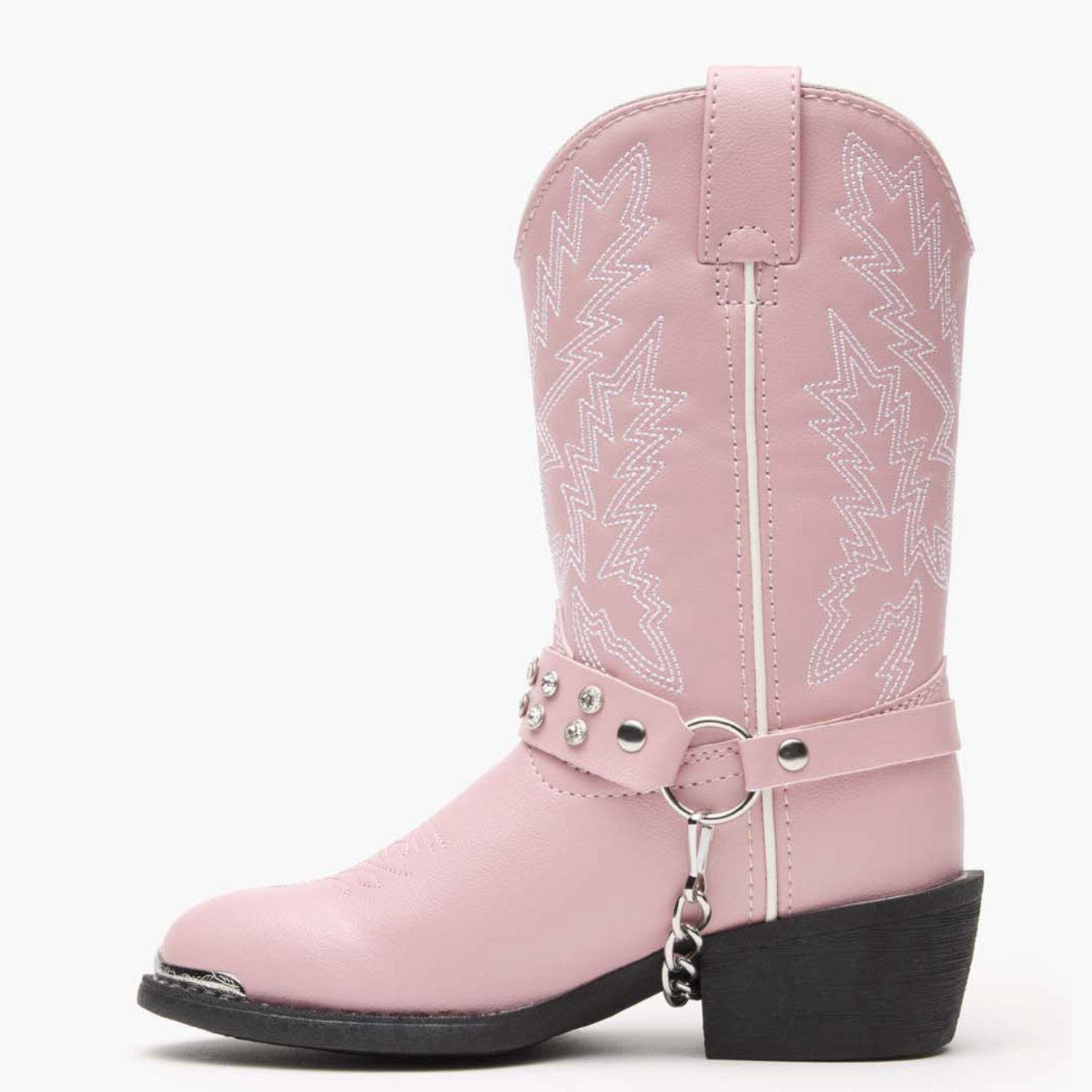 DURANGO Lil' Little Kid Pink Rhinestone Western Boot, Main, color, Pink Bling
