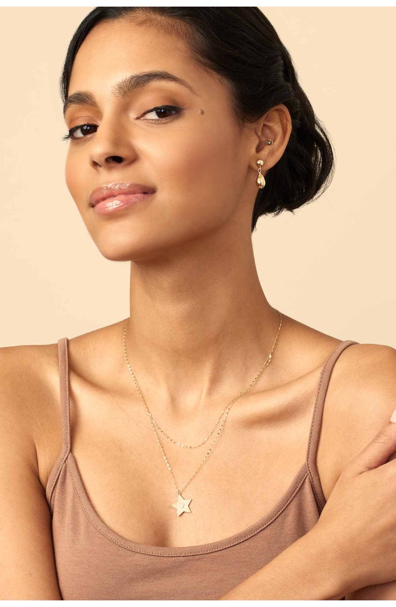 Oradina 10K Gold Dripping Gold Drop Earrings, Alternate, color, Yellow Gold