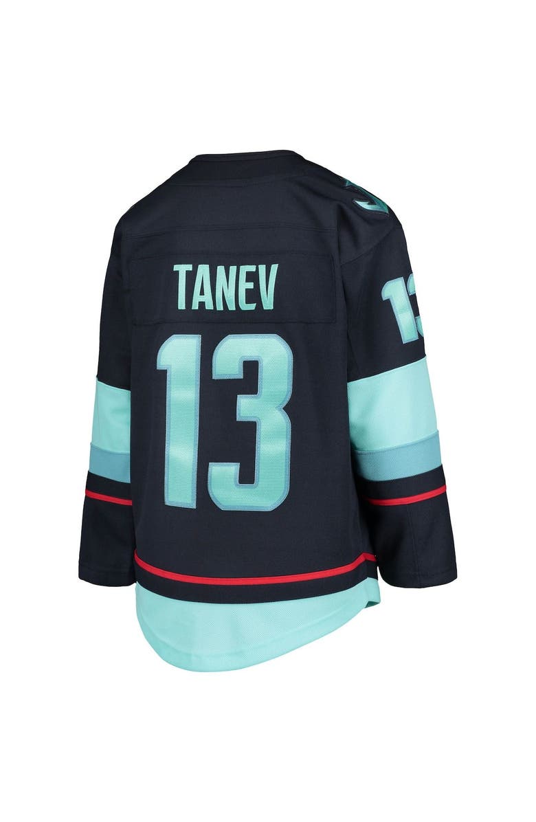 Outerstuff Youth Brandon Tanev Deep Sea Blue Seattle Kraken Home Premier Player Jersey, Alternate, color,