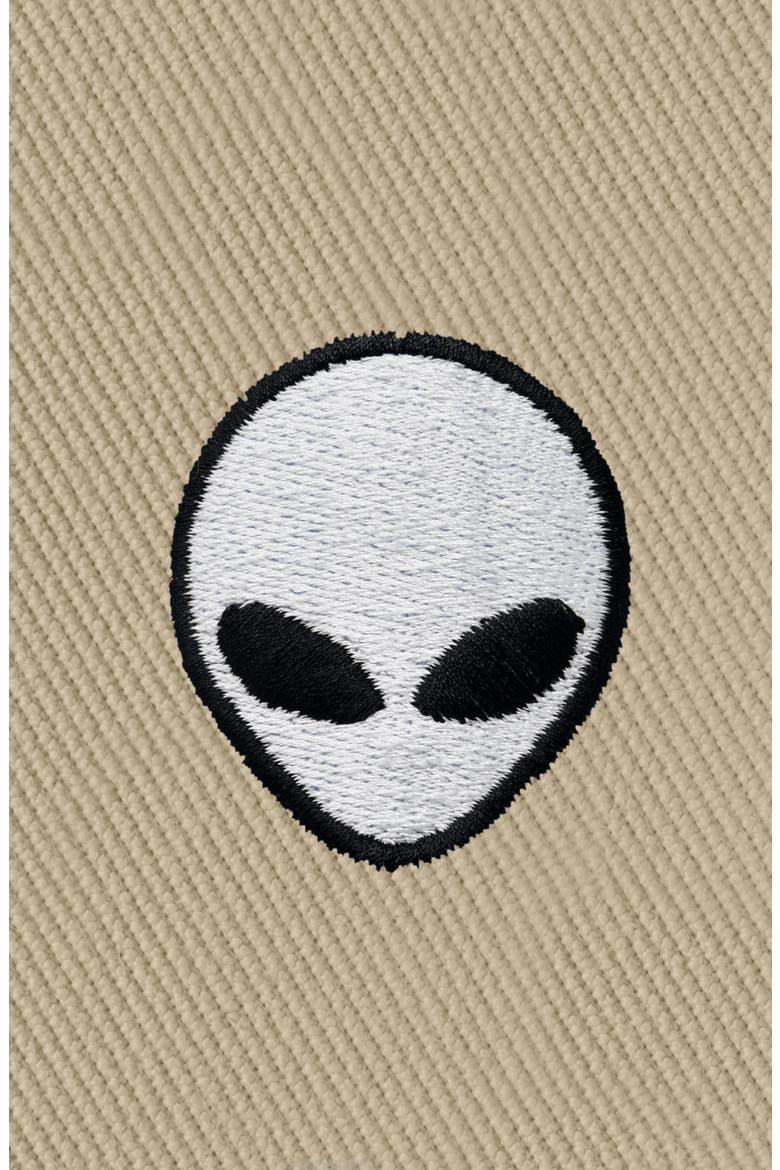 Mens Lil Alien Cotton Bucket Hat, Alternate, color, Sesame Beige