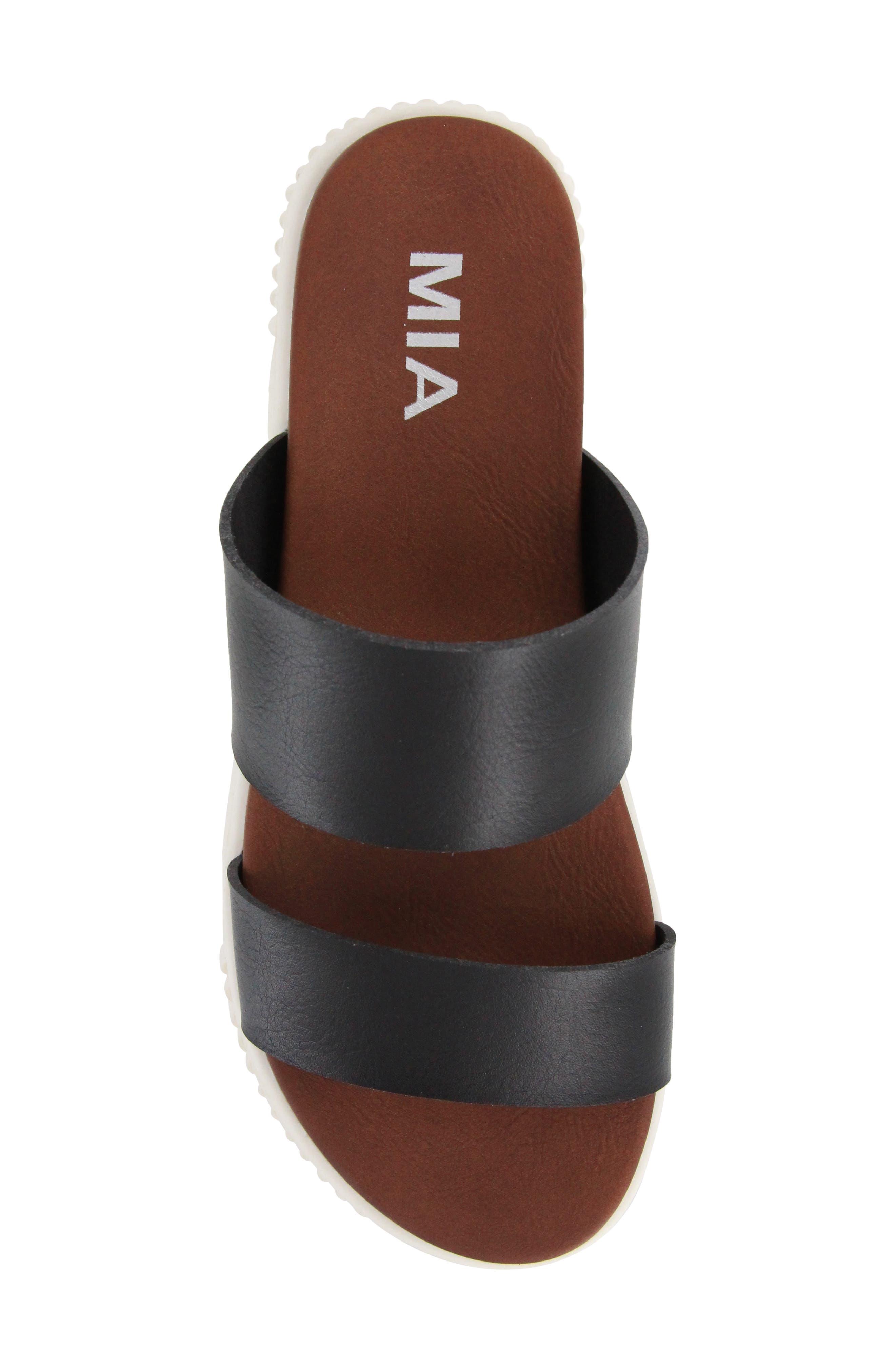 MIA Jordi Platform Genuine Calf Hair Slide Sandal, Alternate, color, 