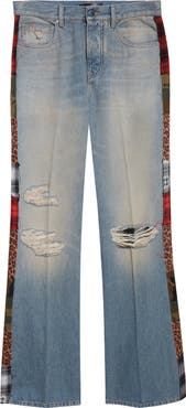 AMIRI Patchwork Bootcut Jeans