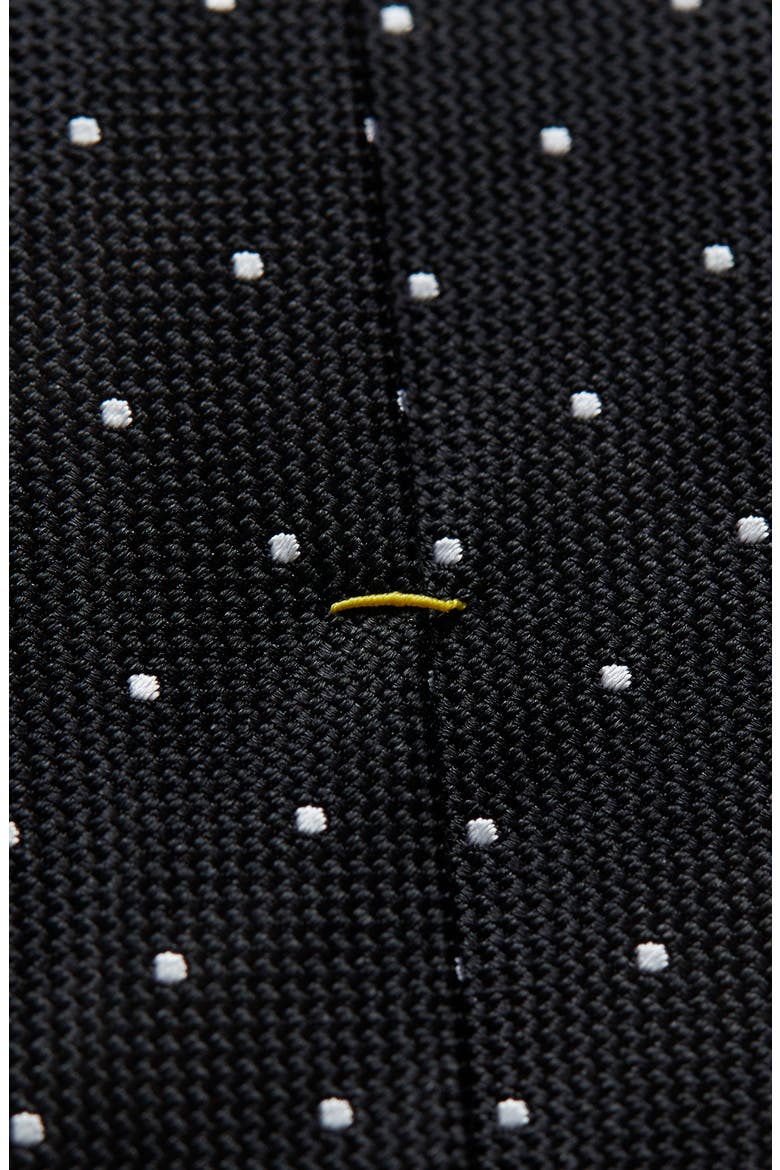 Dot Silk Tie, Alternate, color, NAVY