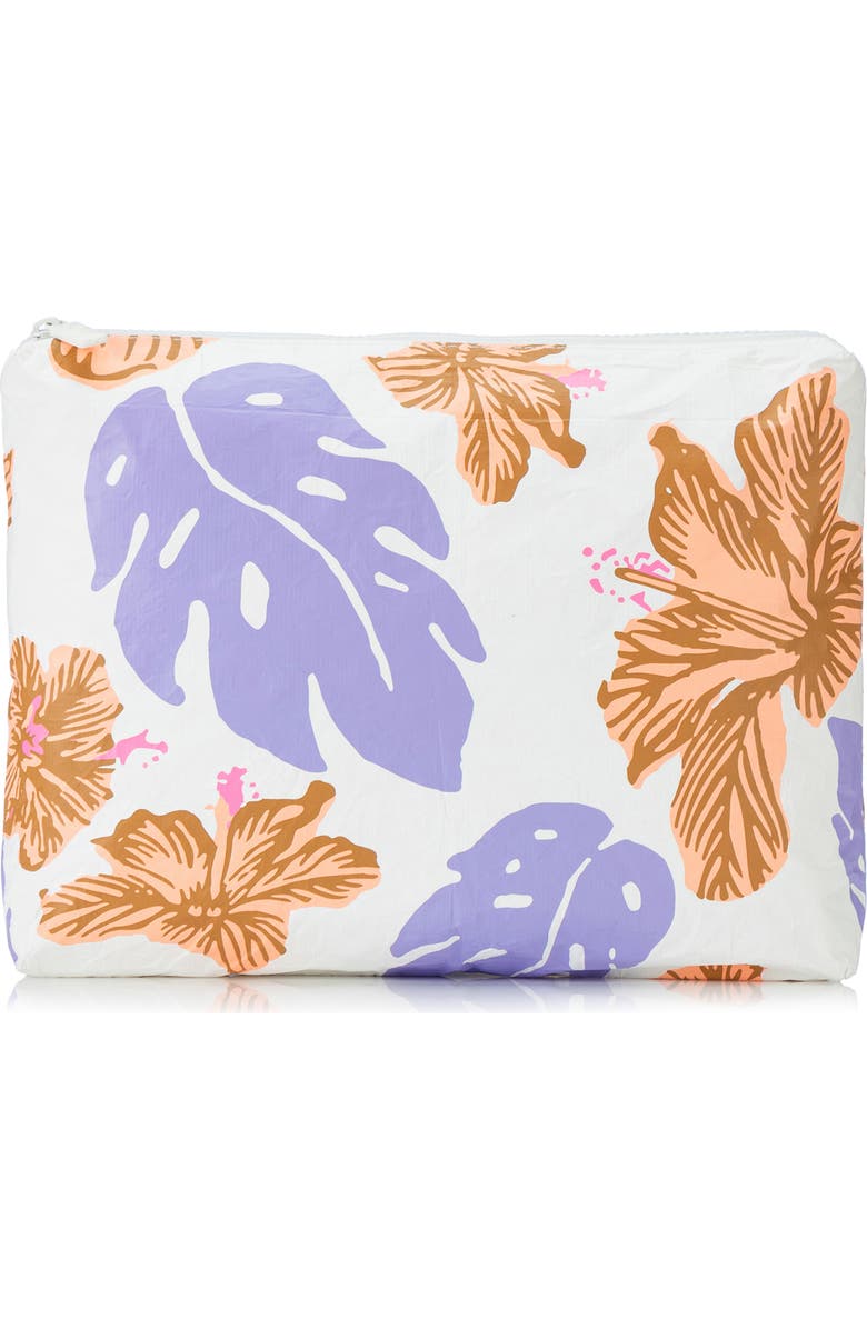 Aloha Collection Pape Ete Medium Water Resistant Tyvek<sup>®</sup> Zip Pouch, Main, color,