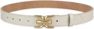 Sam Edelman Logo Buckle Leather Belt