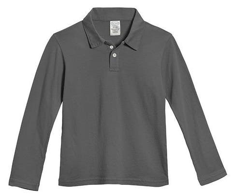 Baby Boys 100% Cotton Knit Jersey 2-Button Long Sleeve Polo (Baby)