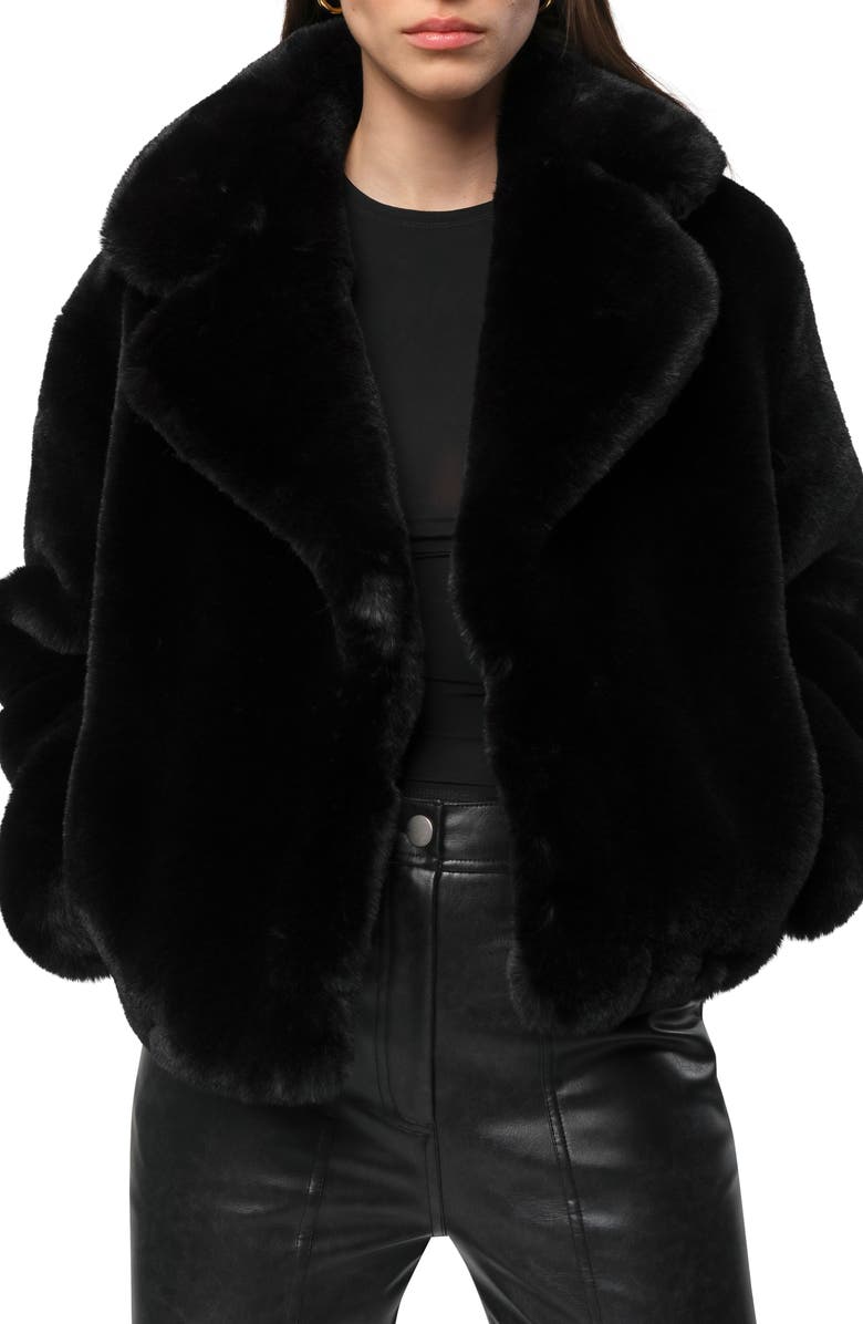 Apparis Miller Crop Recycled Polyester Pluche<sup>™</sup> Faux Fur Coat, Main, color,