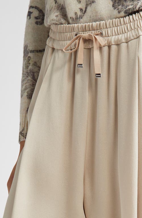 Herno Satin Harem Pants In Neutral