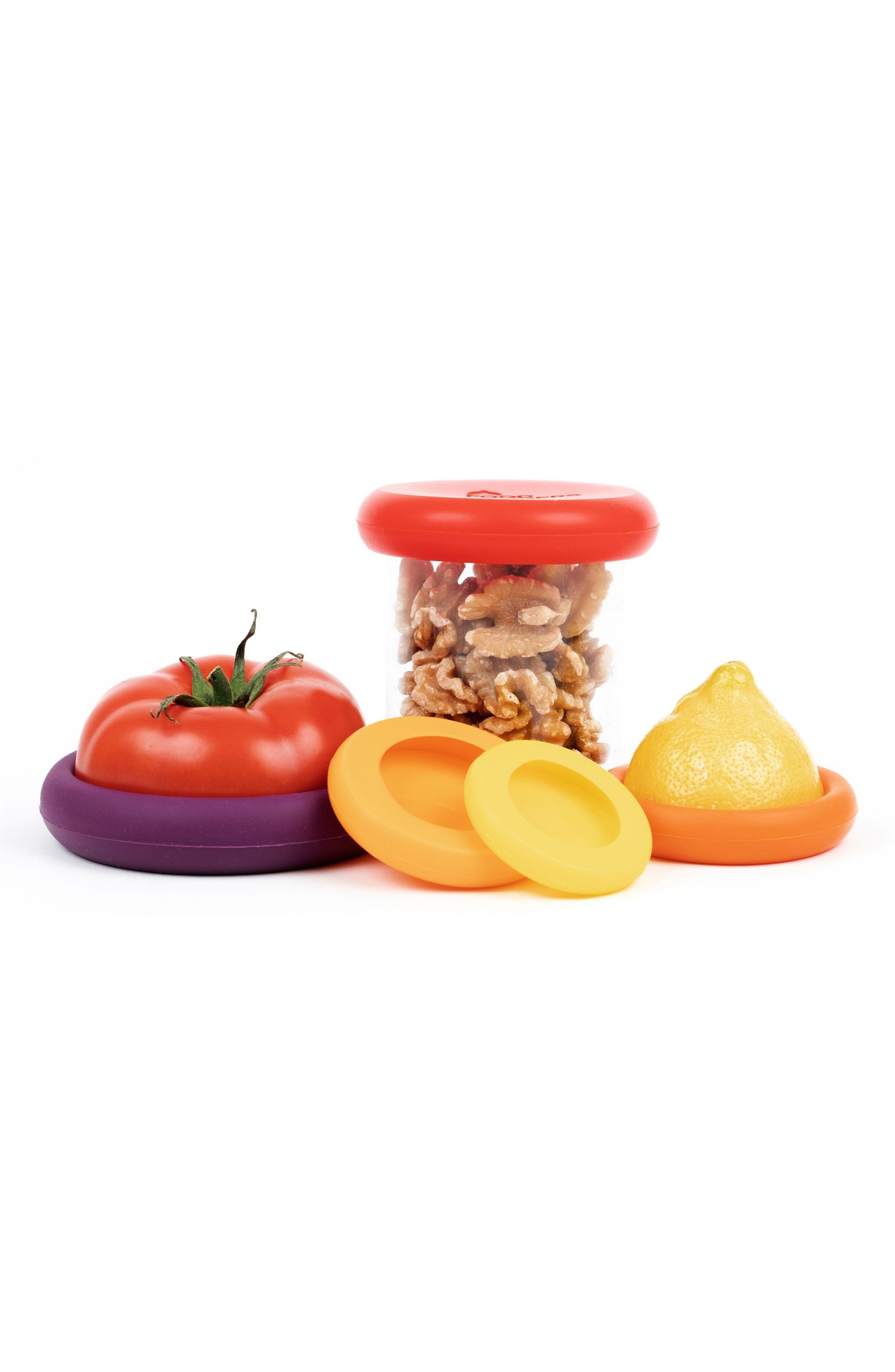 Food Huggers Set of 5 Assorted Silicone Food Savers