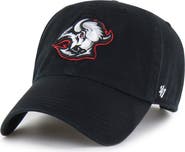 '47 Men's '47 Black Buffalo Sabres Logo Clean Up Adjustable Hat