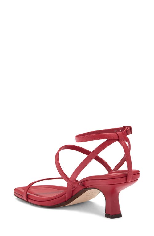Vince Callie Kitten Heel Sandal In Crimson