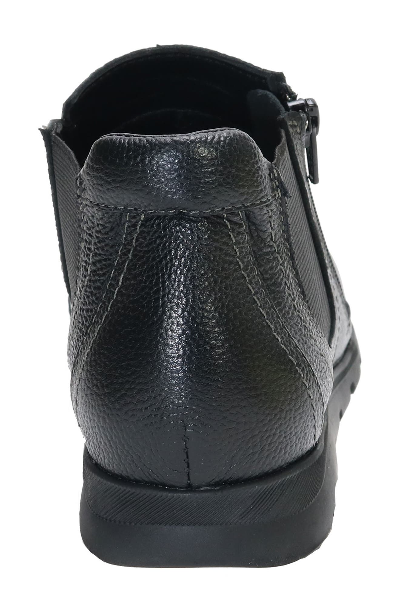 David Tate Popular Wedge Bootie, Alternate, color, Black Pebble Grain