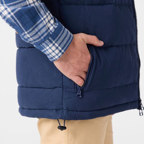 Mountain Khakis Ryker Peak Down Vest In Crater Navy