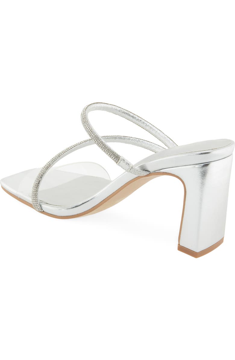 Christian Siriano New York Felicity Sandal, Alternate, color, Clear/ Silver