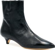 Amalfi by Rangoni Amaretto Pointed Toe Leather Bootie