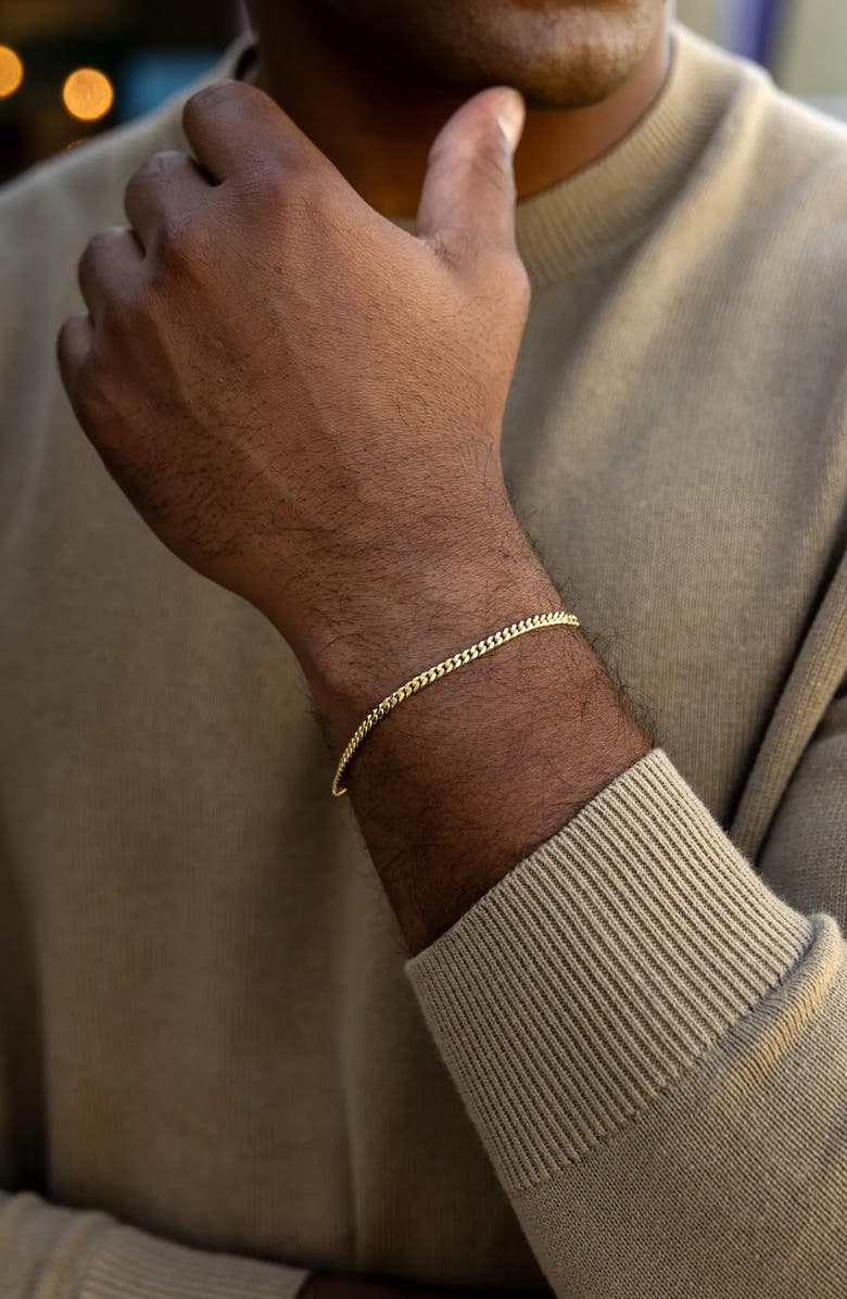 Vincero Men's Curb Chain Bracelet, Alternate, color, Gold