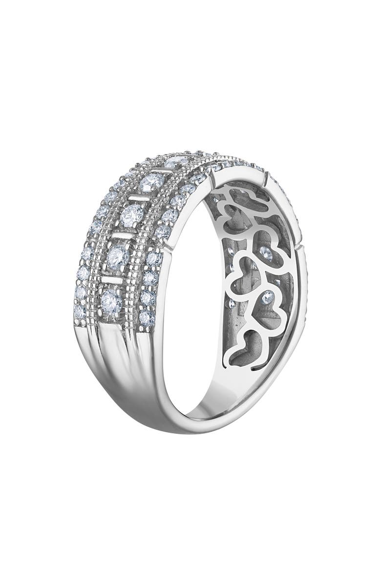 FZN Sterling Silver Lab Grown Diamond Ring, Alternate, color, Silver