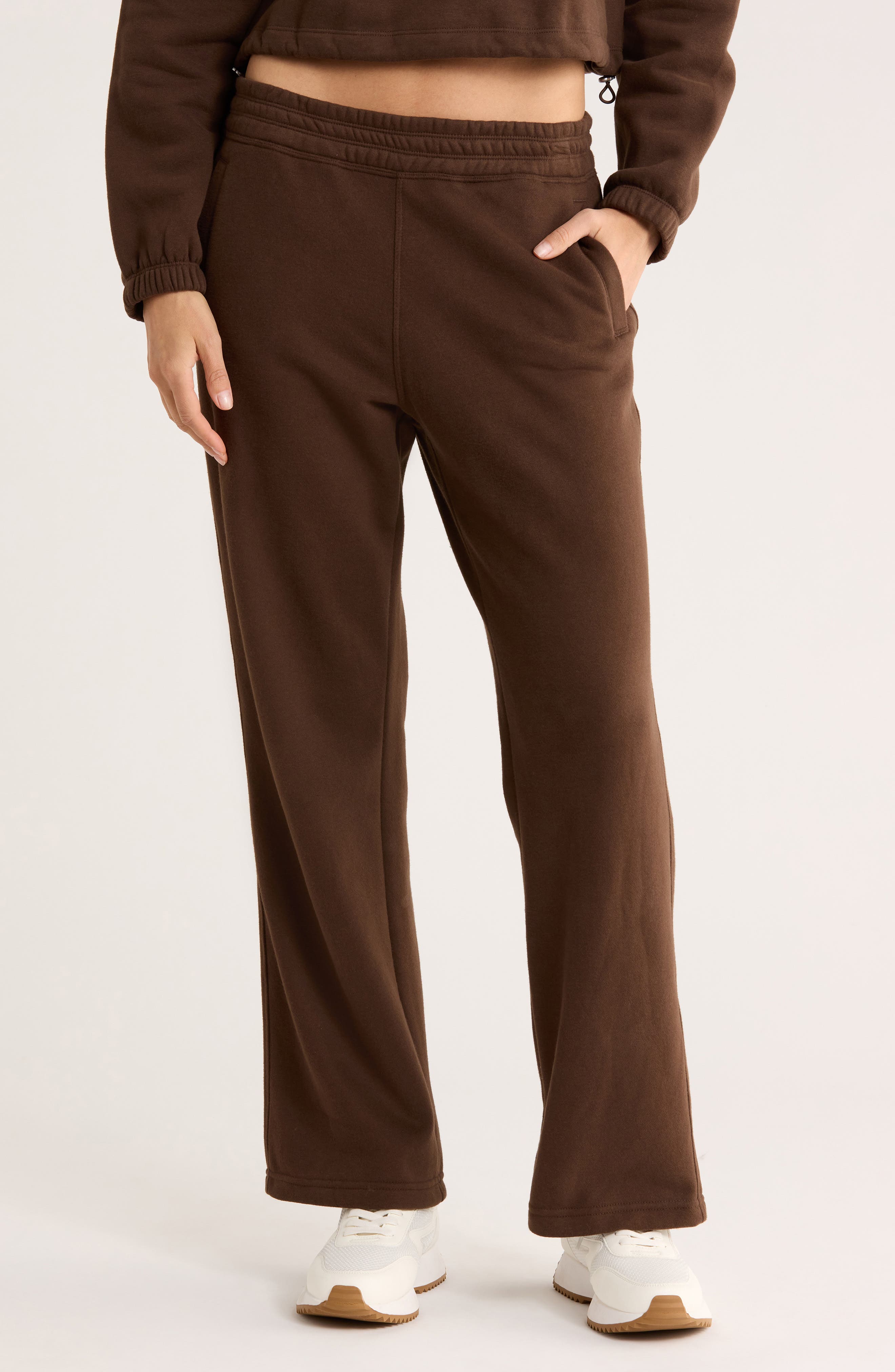 CALVIN KLEIN PERFORMANCE High Waist Relaxed Straight Leg Sweatpants