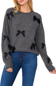 CeCe Bow Crewneck Sweater