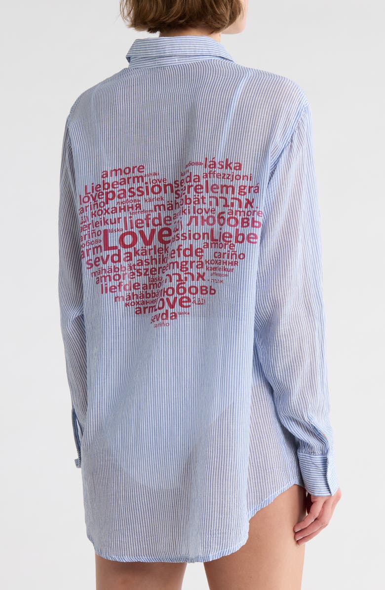 Elan Stripe Cover-Up Shirt, Alternate, color, 