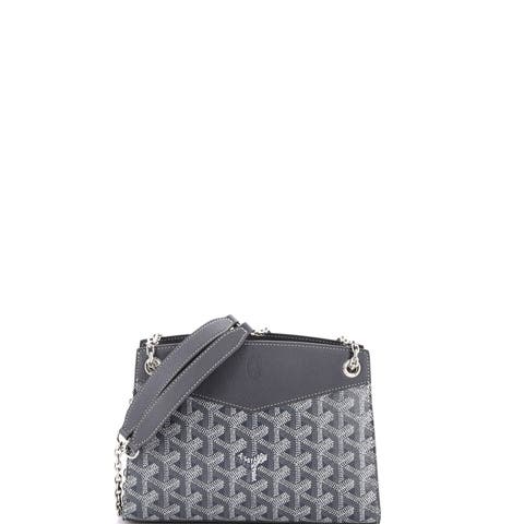 Structured Rouette Chain Shoulder Bag Coated Canvas Mini