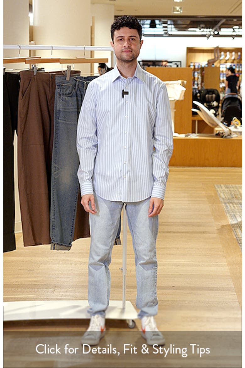Extratrim Fit Non-Iron Stripe Cotton Dress Shirt video