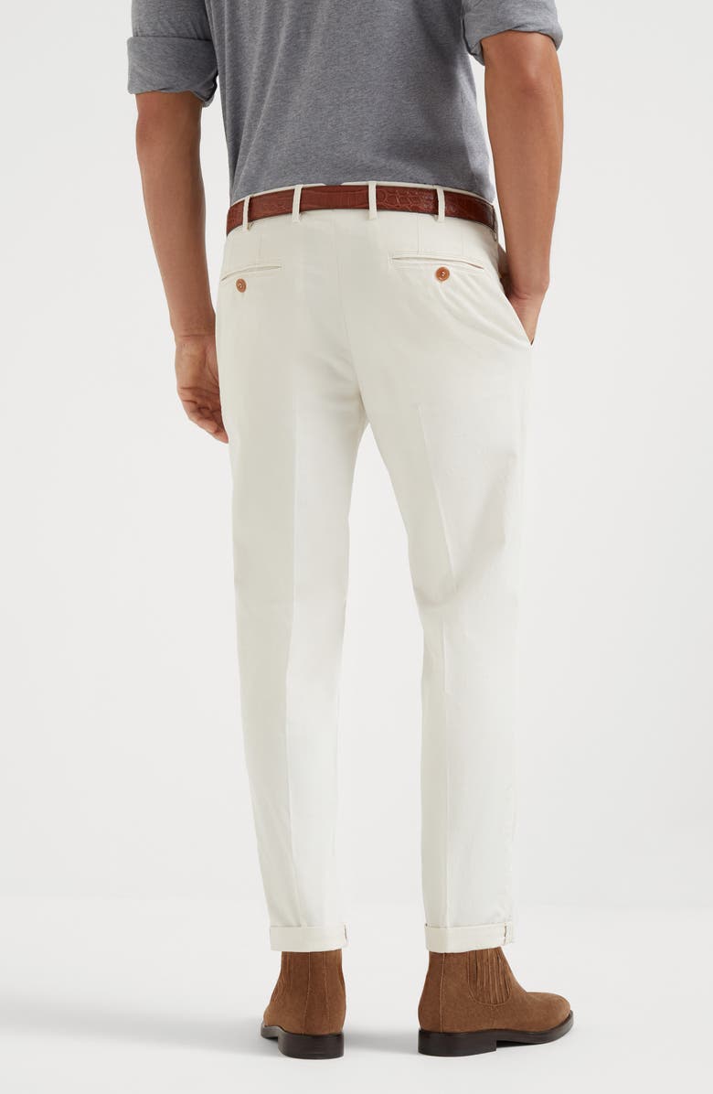 Brunello Cucinelli Gabardine garment dyed trousers, Alternate, color, 