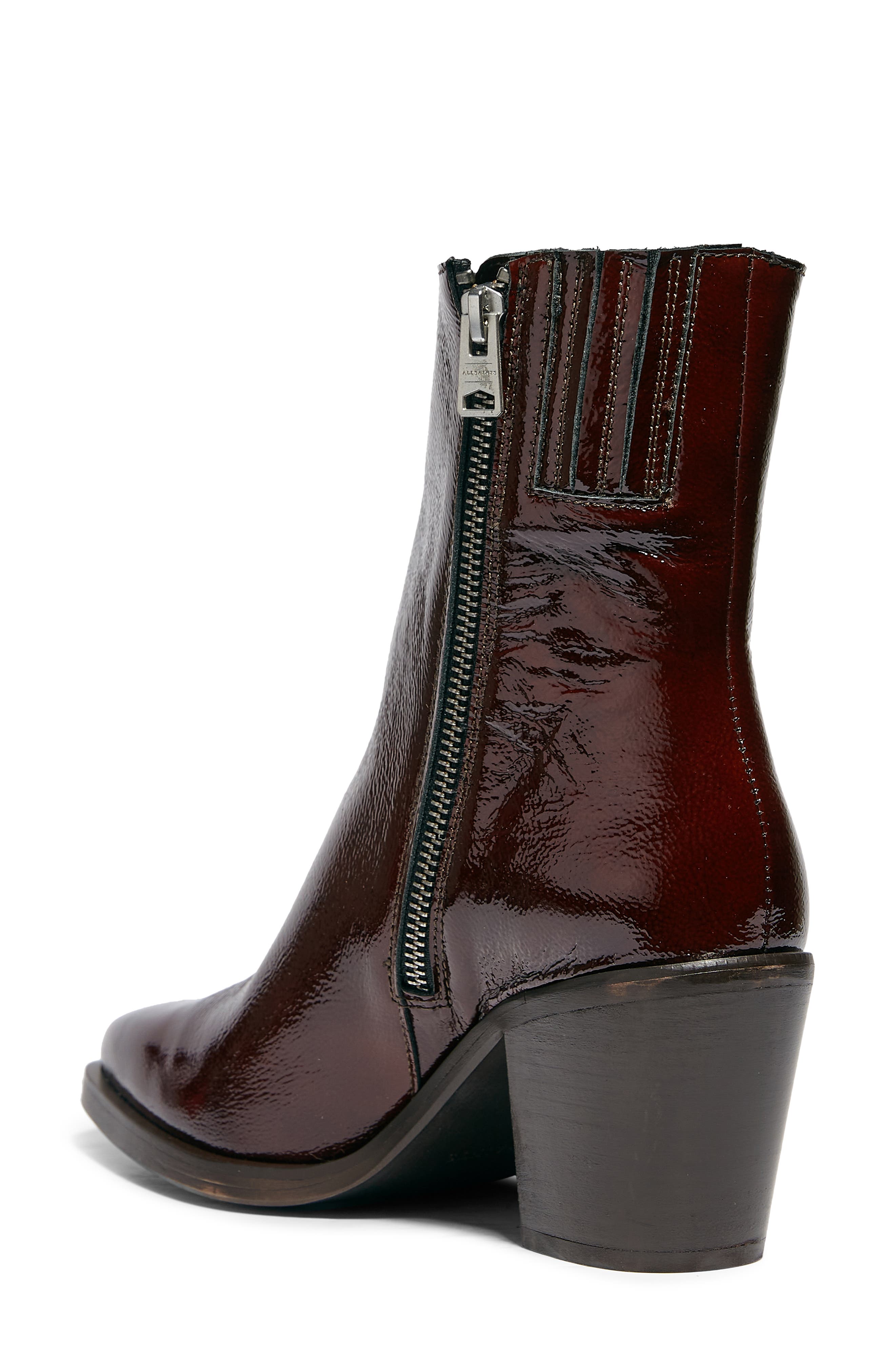 Cohen Bootie, Alternate, color, BRANDY PATENT LEATHER