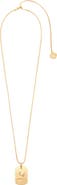 maje Zodiac sign plaque necklace