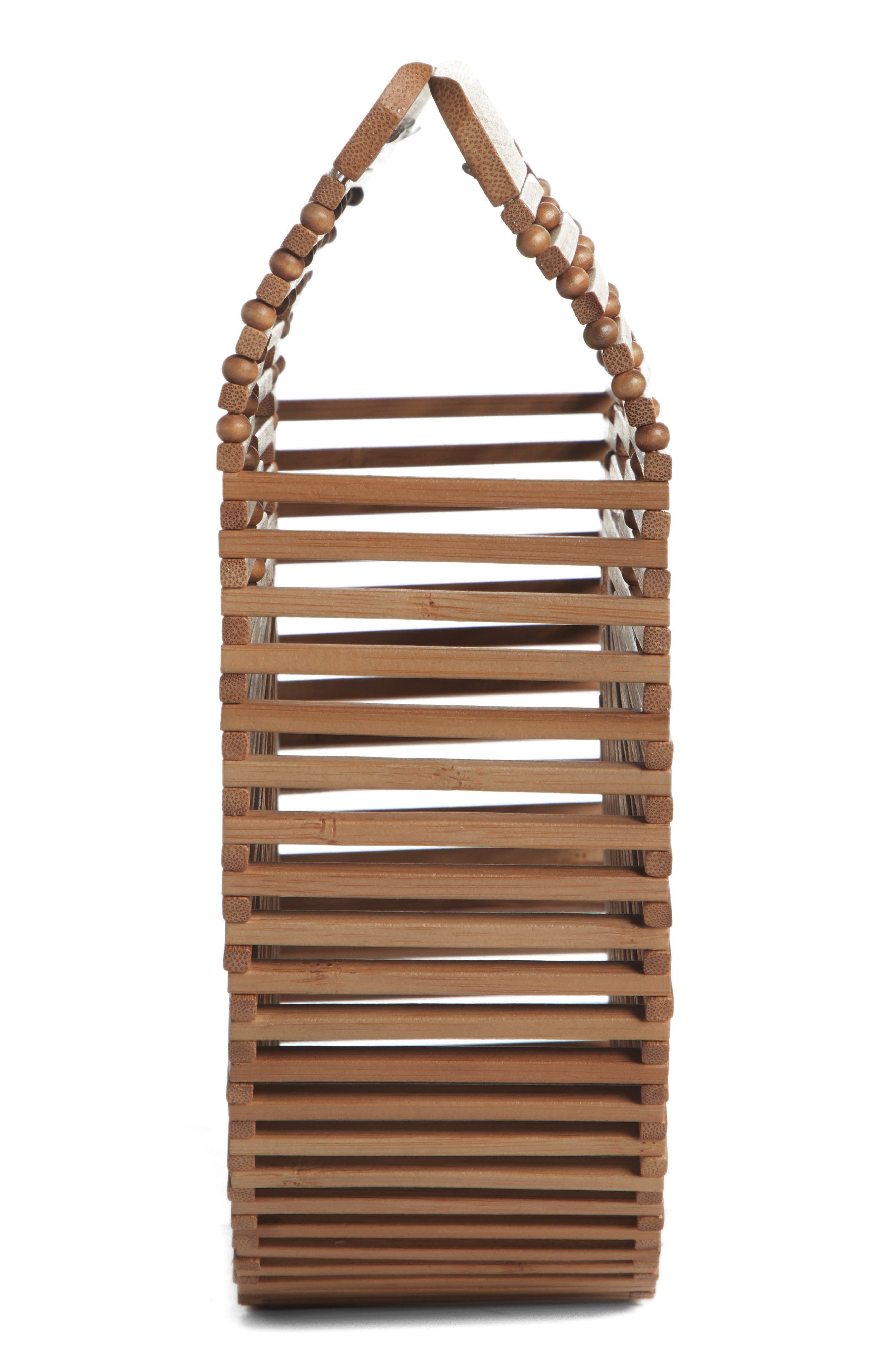 Cult Gaia Small Ark Bamboo Handbag, Alternate, color, 