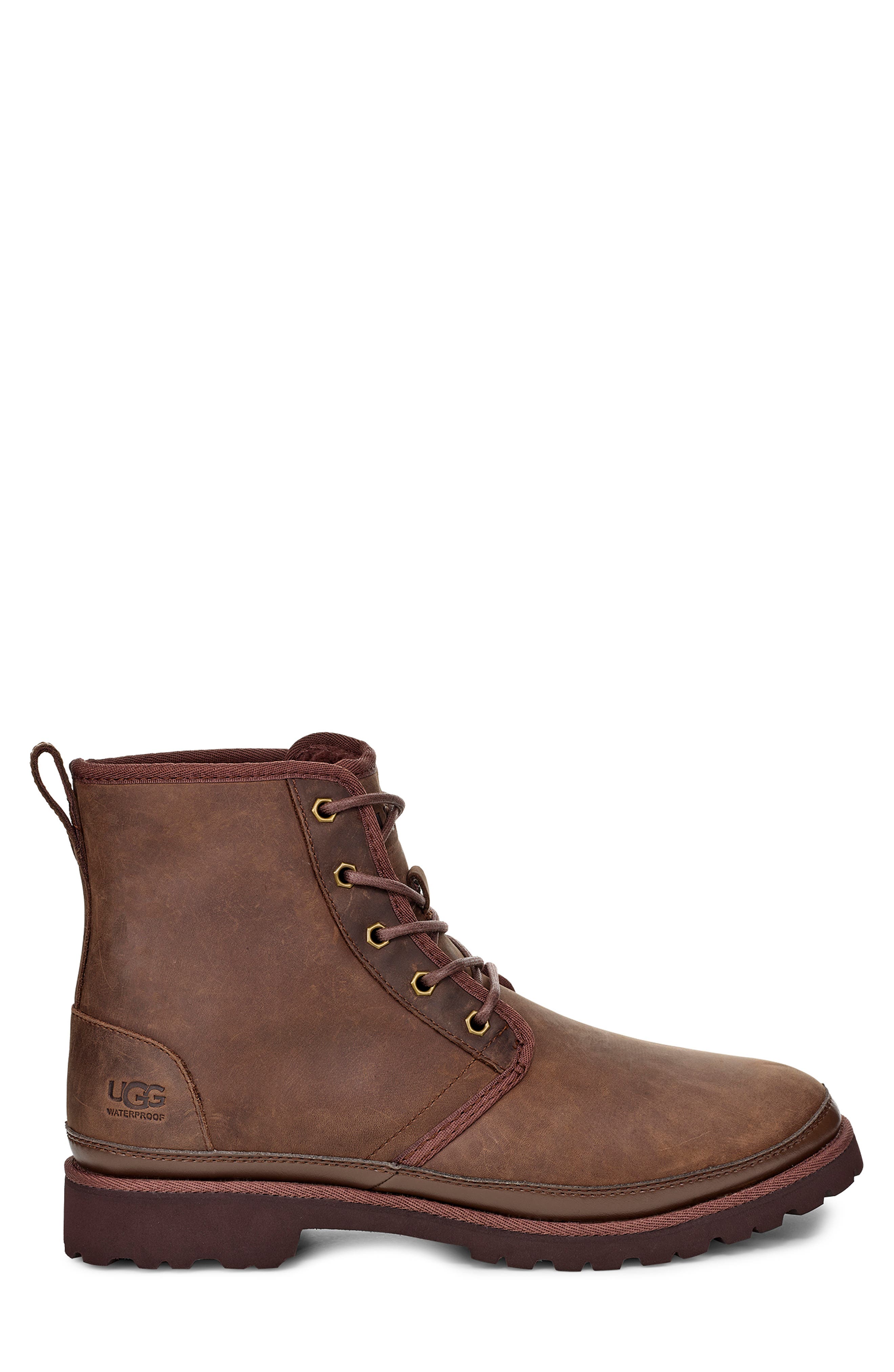 Harkland Waterproof Plain Toe Boot, Alternate, color, BROWN