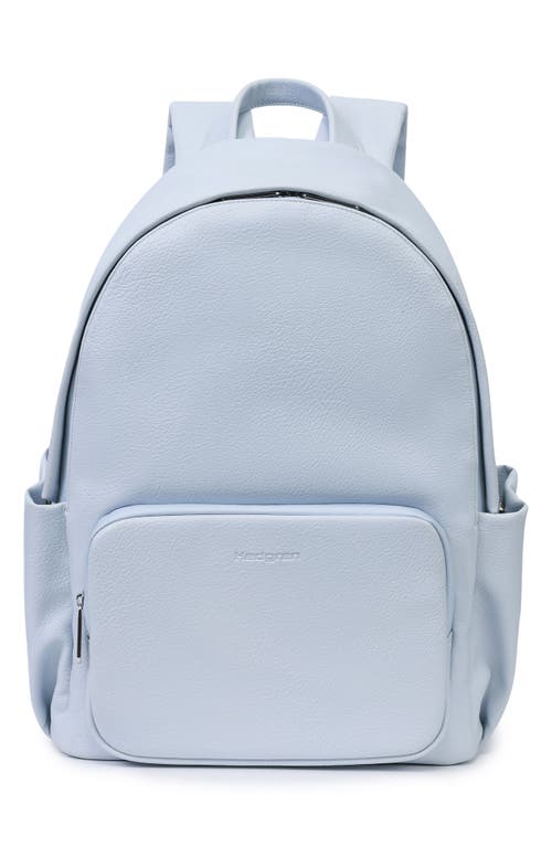 Hedgren Nostos Faux Leather Adult Backpack In Aither Blue