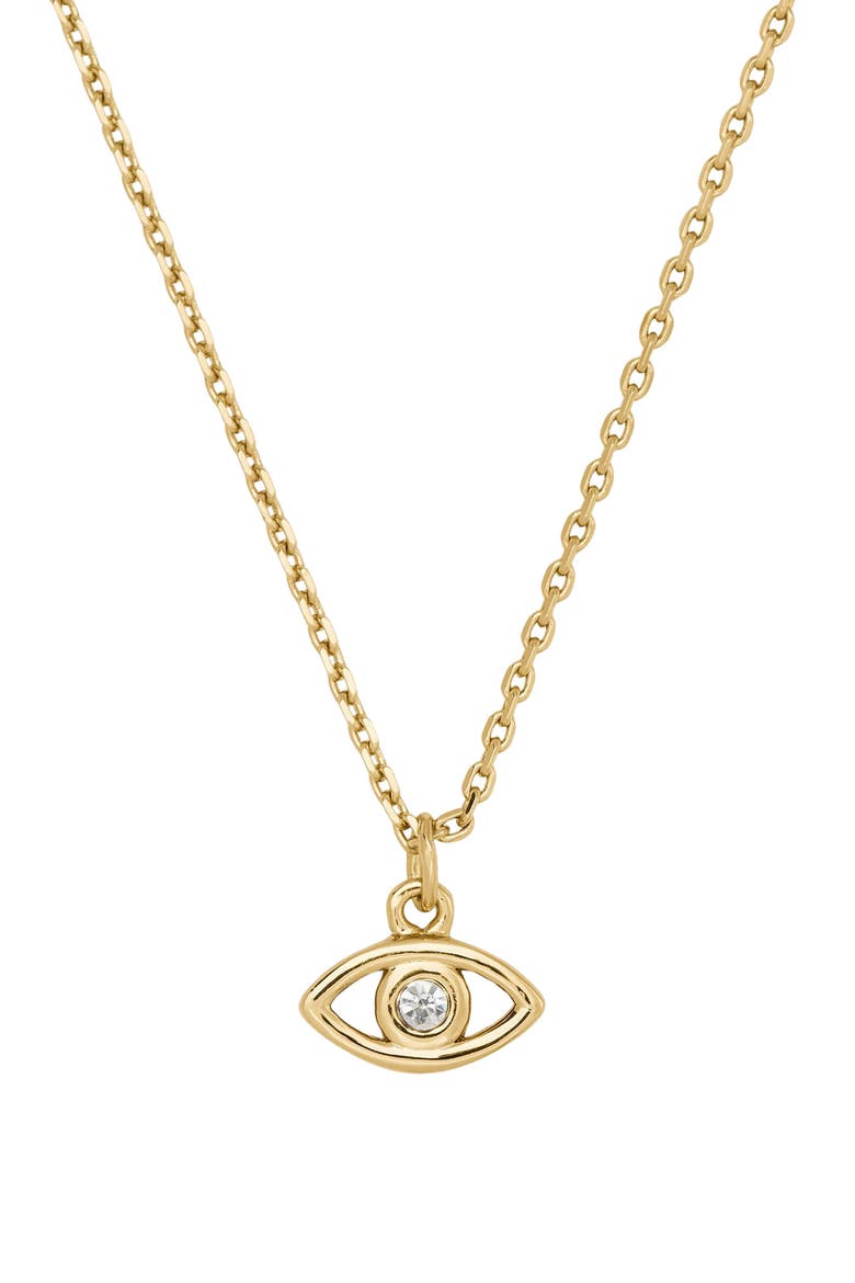you're a gem evil eye pendant necklace, Main, color, GOLD