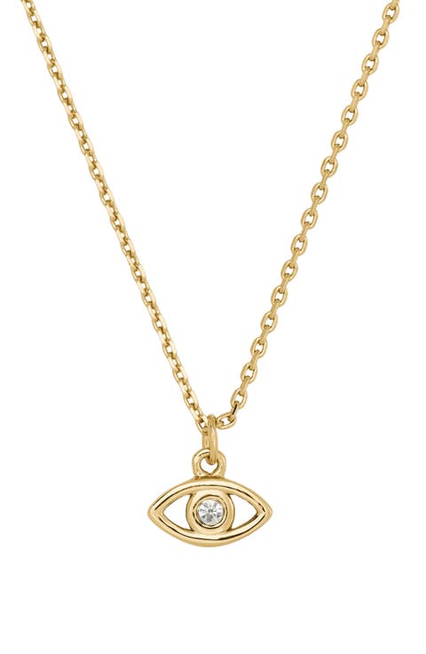 you're a gem evil eye pendant necklace