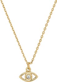 Kate Spade New York you're a gem evil eye pendant necklace