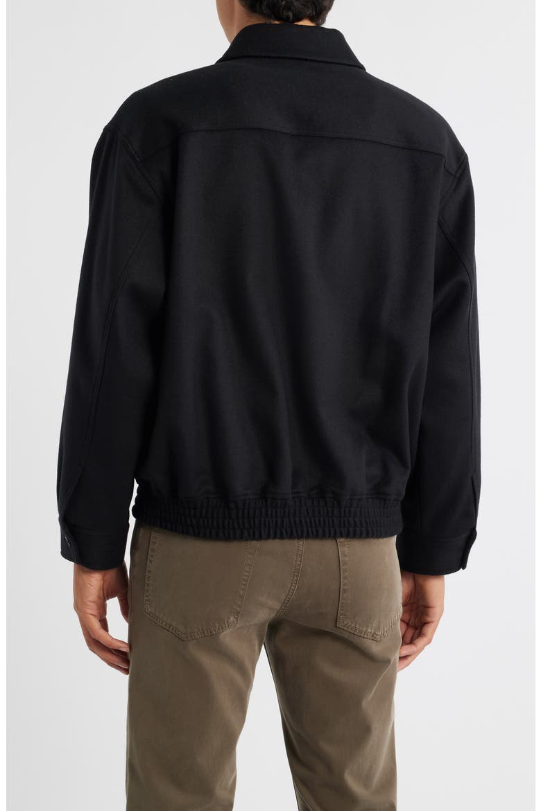 Virgin Wool & Cashmere Jacket, Alternate, color, BLACK