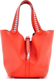 Pre-Owned Hermes Picotin Lock Bag Tressage Epsom MM