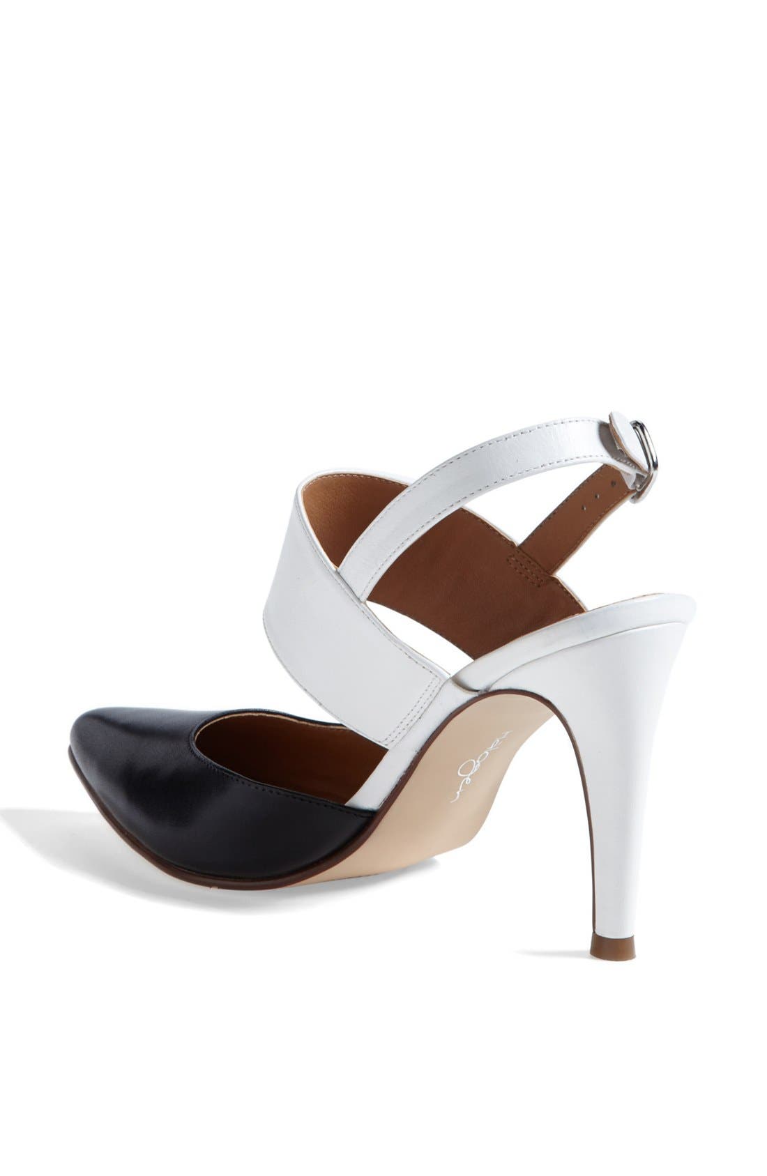 'Marissa' Pump, Alternate, color, BLACK/ WHITE