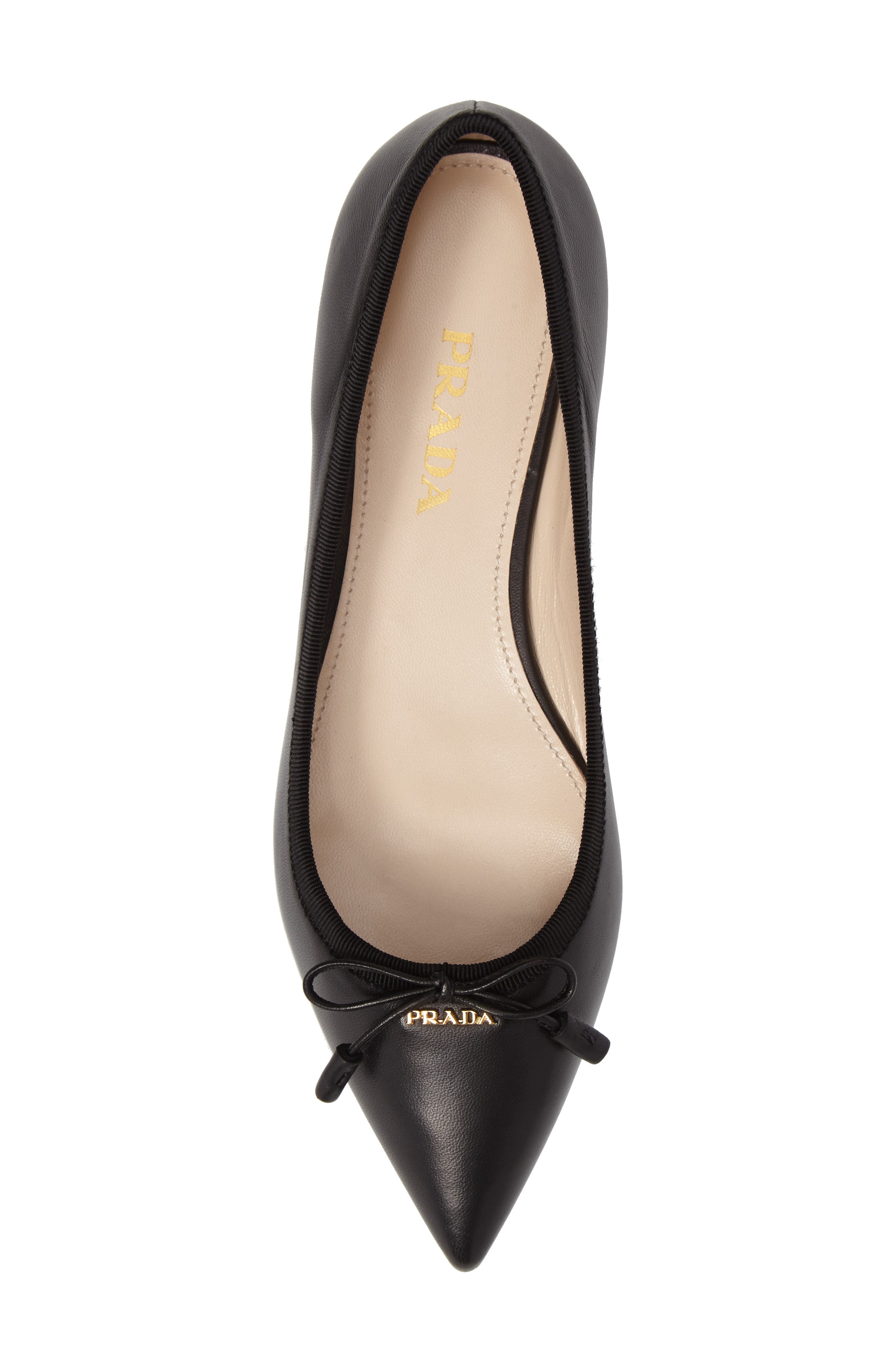 Prada Pointy Toe Flat, Alternate, color, 