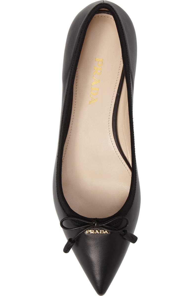 Prada Pointy Toe Flat, Alternate, color,