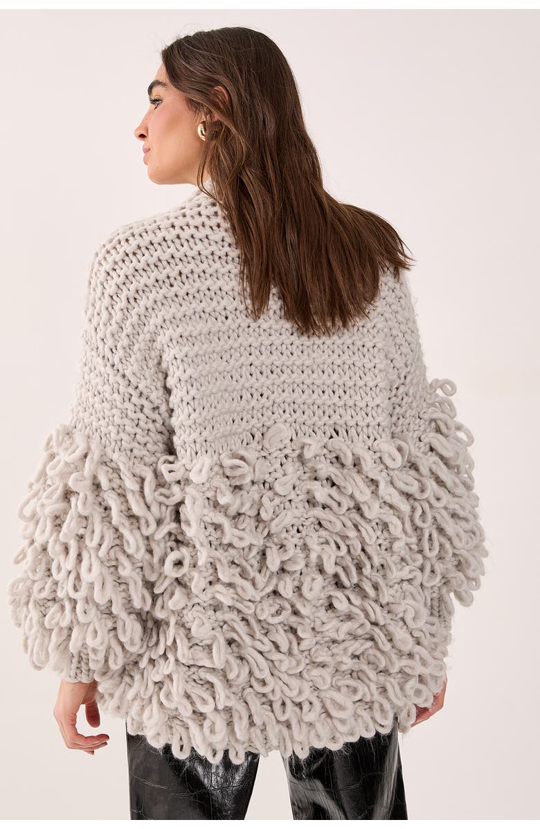 NASTY GAL Loopy Quarter Zip Sweater, Alternate, color, 