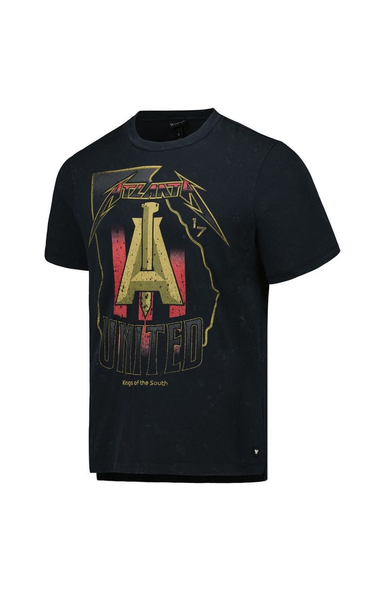 THE WILD COLLECTIVE Men's The Wild Collective  Black Atlanta United FC Concert T-Shirt, Alternate, color, Black