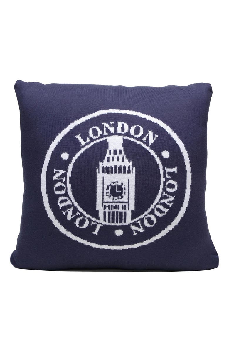 RIAN TRICOT London Seal Accent Pillow, Main, color, Multi