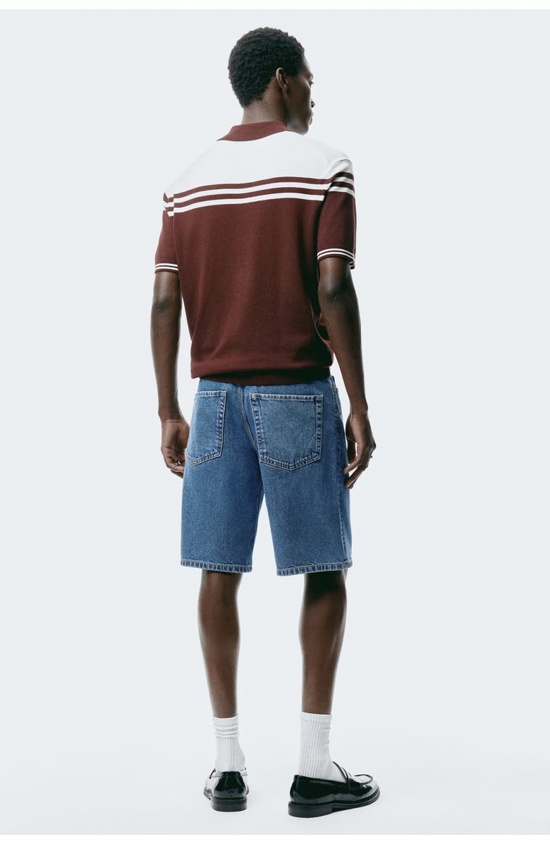 H&M Relaxed Fit Denim Shorts, Alternate, color, Denim Blue