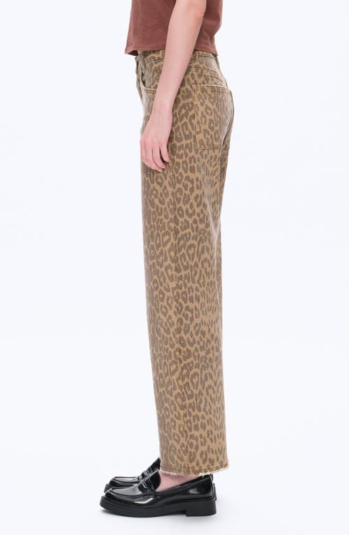 Bayeas High Waist Print Straight Leg Jeans In Animal Print