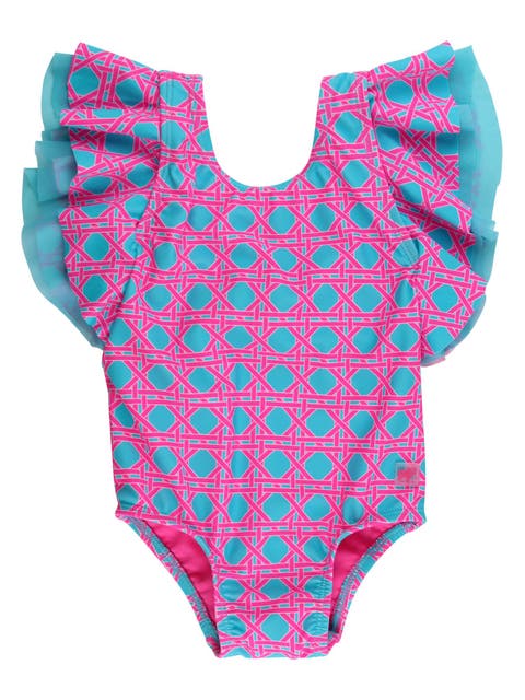 Baby/Toddler Girls UPF50+ Sun Protected Butterfly One Piece